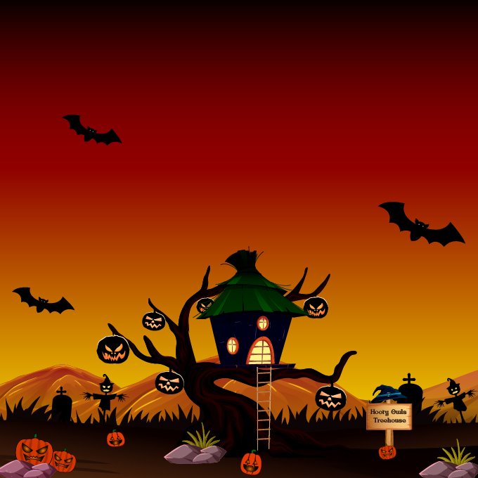 Hooty Owls Halloween Treehouse