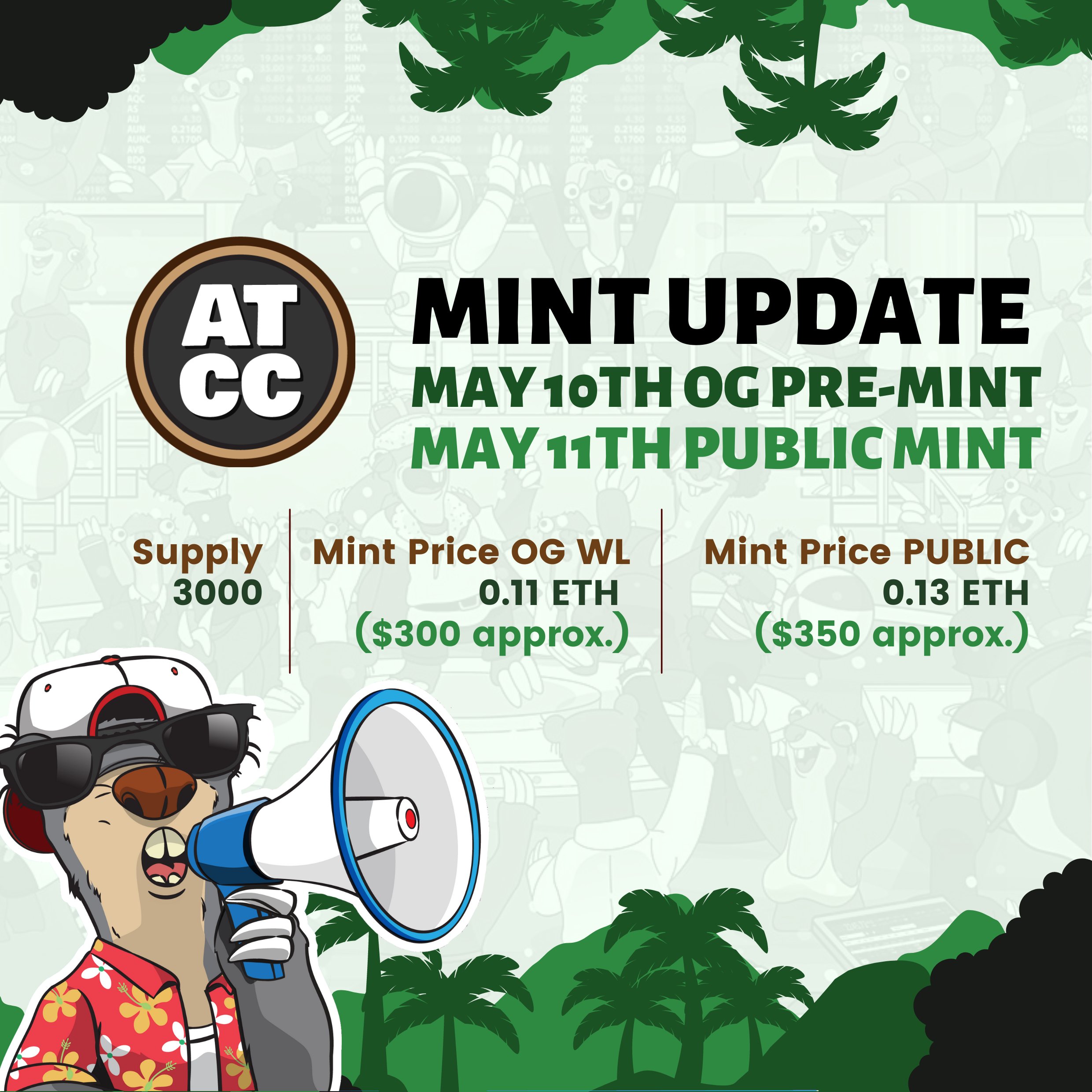 Public Mint of Alpha Traders Country Club (ATCC)